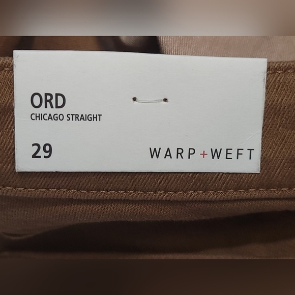Warp + Weft ORD Chicago Straight Tobacco Brown Men's Size 29x34 Jeans - Picture 3 of 12